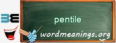 WordMeaning blackboard for pentile